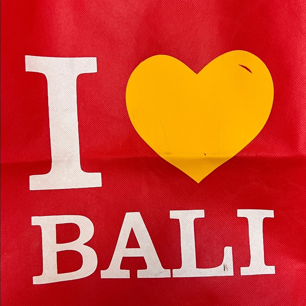 I Love Bali I Heart Bali Reusable Tote Bag - Picture 2 of 7